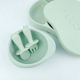 Ubmom Silicone Baby-led Weaning Spoon & Fork Set